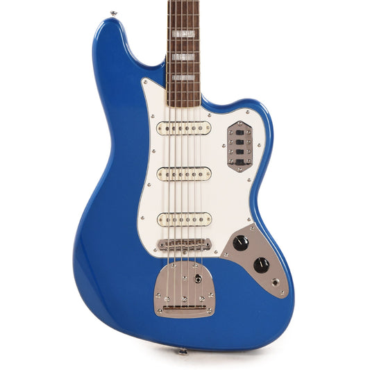 Squier Classic Vibe Bass VI Lake Placid Blue w/Matching Headcap & 3-Ply Parchment Pickguard - MUSICTONER