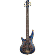 Ibanez SR Premium 5 String Left Handed Electric Bass - Cerulean Blue Burst