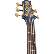 Ibanez SR Premium 5 String Left Handed Electric Bass - Cerulean Blue Burst