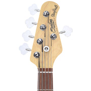 Sterling by Music Man S.U.B. Series StingRay5 5-String Trans Blue Satin w/Guitar Stand, Tuner and 10' Cable Bundle…