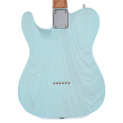 Suhr Custom Classic T Swamp Ash Trans Daphne Blue w/Roasted Maple Neck - MUSICTONER