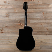 Taylor 250ce-BLK Deluxe 12-String Dreadnought Sitka/Maple Black ES2 - MUSICTONER