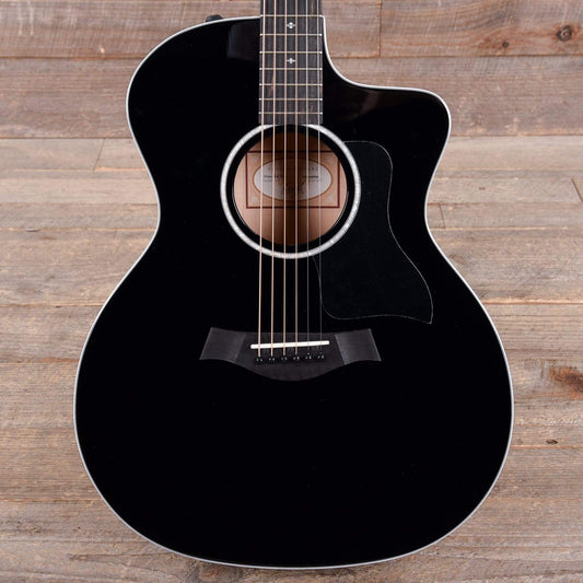 Taylor 214ce-BLK Deluxe Grand Auditorium Sitka/Maple Black ES2 - MUSICTONER