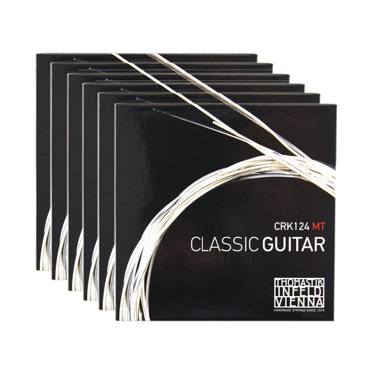 Thomastik Classic Carbon-Nylon Classical Strings Medium Tension 24-46 6 Pack Bundle - MUSICTONER