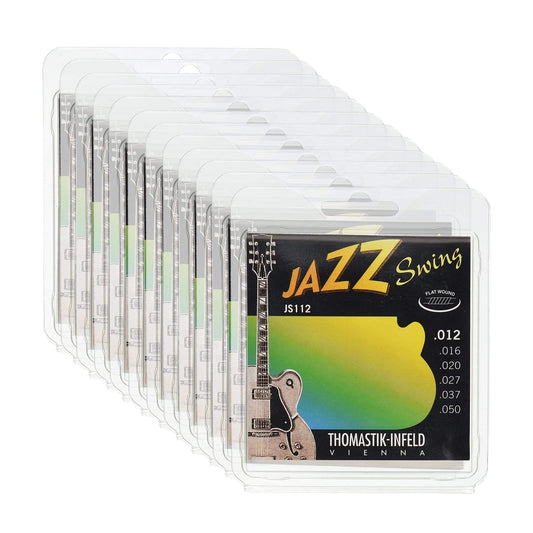 Thomastik JS112 Jazz Swing Flat 12-50 12 Pack Bundle - MUSICTONER