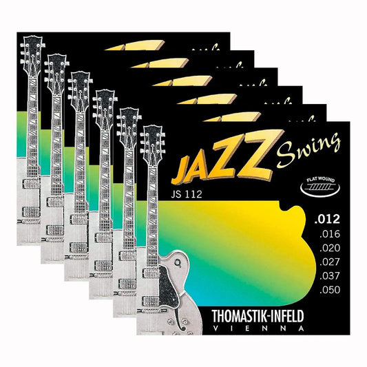 Thomastik JS112 Jazz Swing Flat 12-50 6 Pack Bundle - MUSICTONER