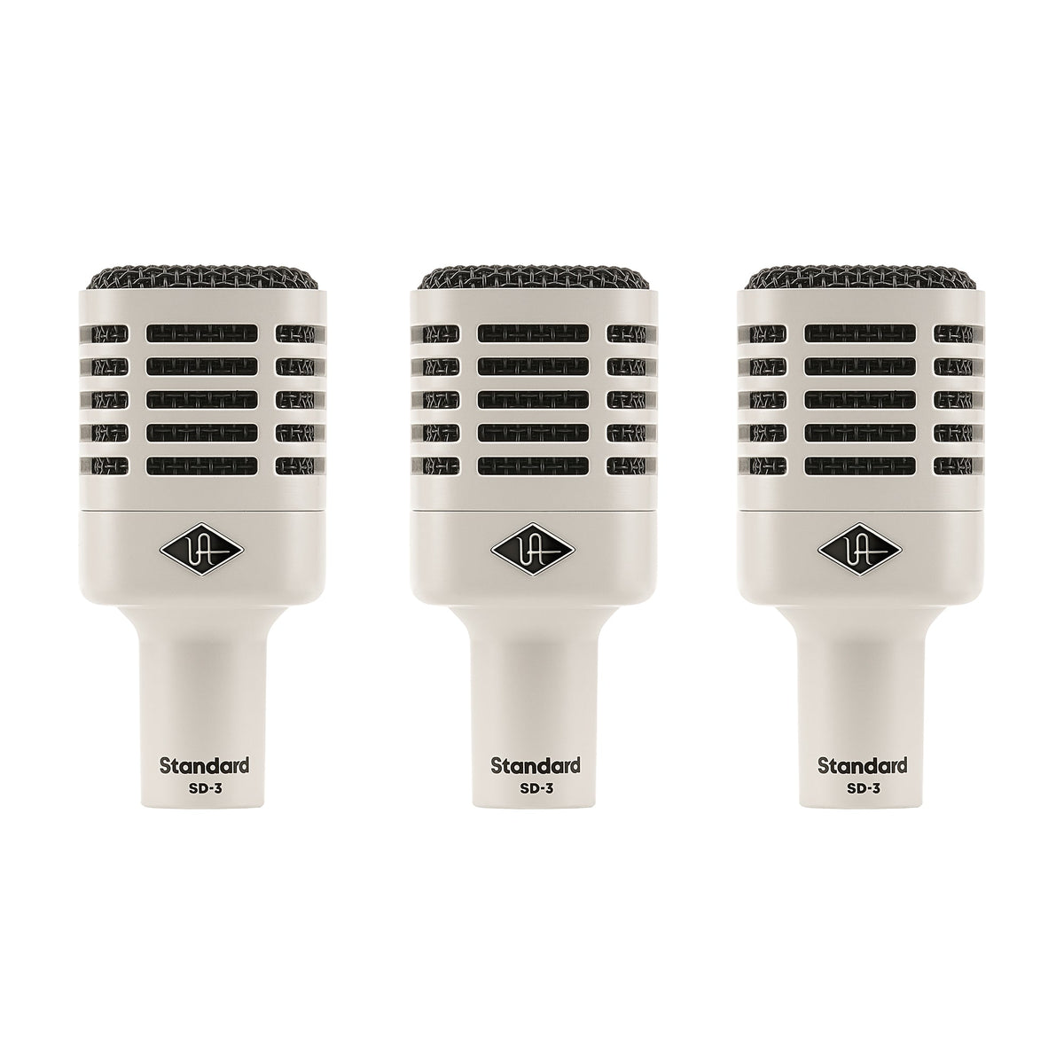 Universal Audio SD-3 Dynamic Microphone (3-Pack) w/ Hemisphere Modeling - MUSICTONER