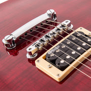 Vintage Reissue V100 Les Paul Style Electric Guitar - Trans Wine Red