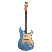 Waterslide S-Style Coodercaster Lake Placid Blue w/ Mojo Lap Steel & Gold Foil Pickups - MUSICTONER