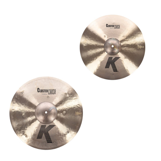 Zildjian 16/18" K Cluster Crash Cymbal Set (2-Pack Bundle) - MUSICTONER