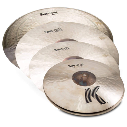 Zildjian 15/17/19/21" K Sweet Cymbal Set (4-Pack Bundle) - MUSICTONER